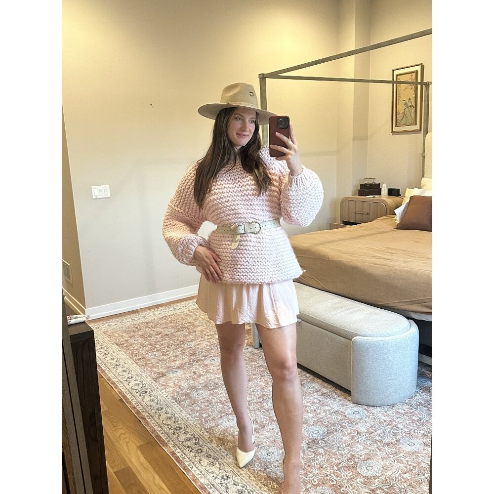 Mr Mittens Pink Sweater M/L